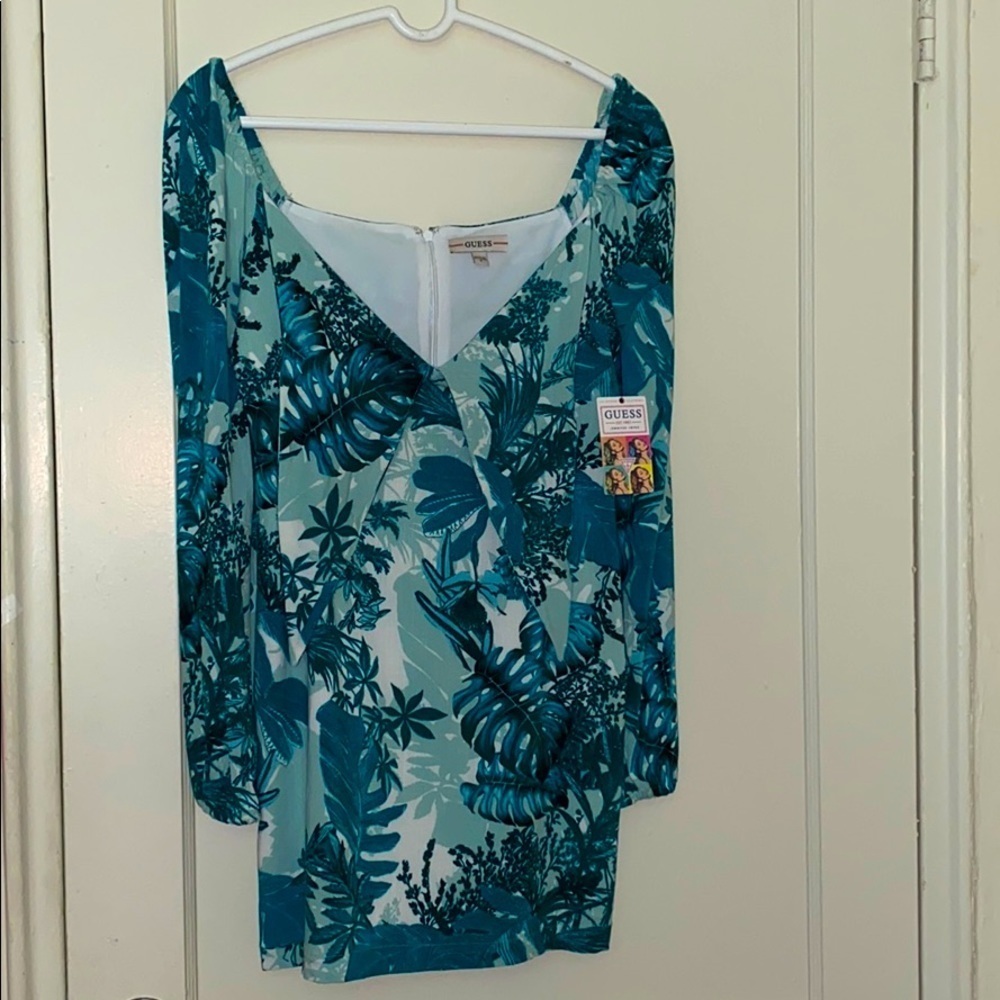 NWT guess x Jennifer Lopez green mini dress size:S